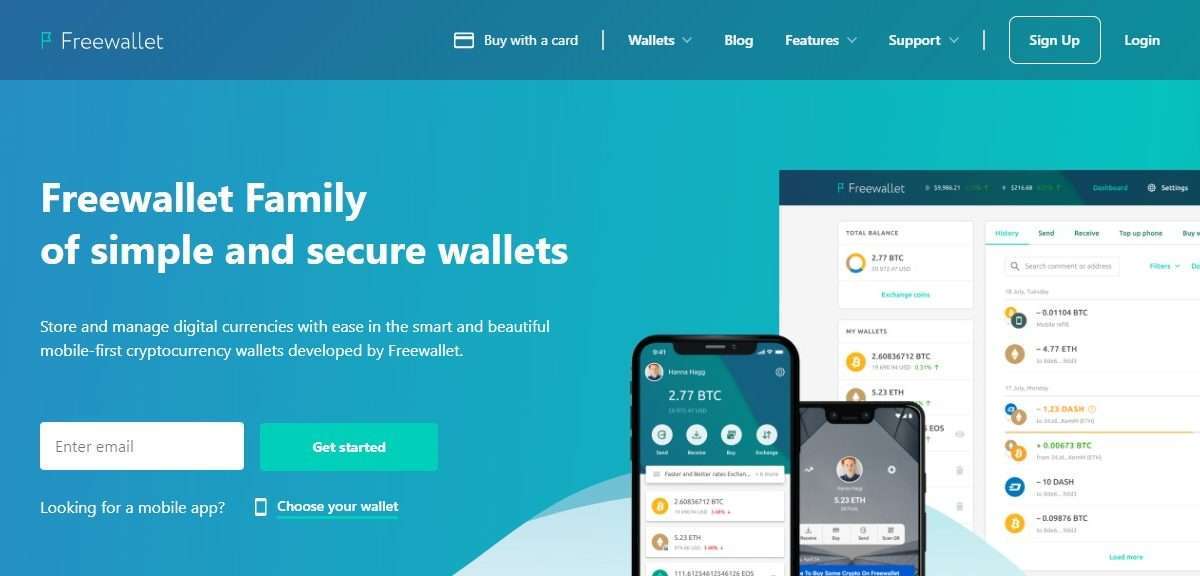 Freewallet Review Freewallet Family of Simple and Secure Wallets