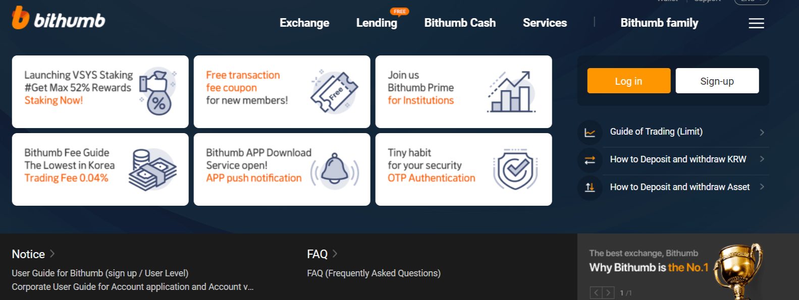 Bithumb Cryptocurrency Exchange Review - No.1 Digital Asset Platform