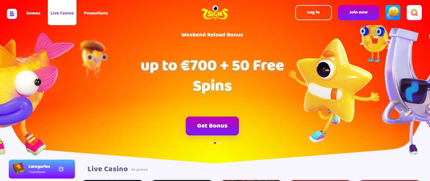 7Signs Casino Review - Earn Upto Euro 700+50 Free Spins