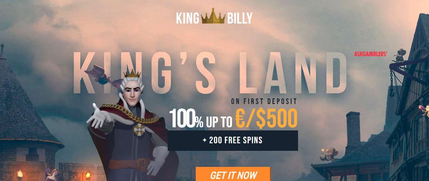 King Billy Casino Review - 100% up to €/$500+ 200 FREE SPINS