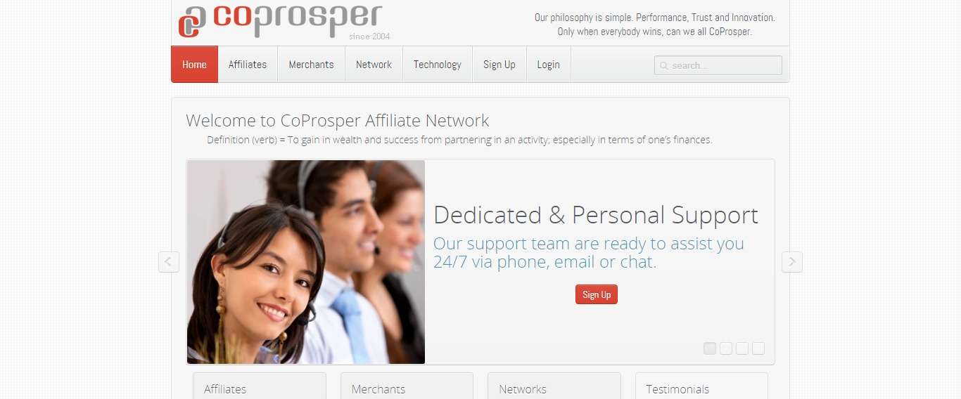 CoProsper Affiliate Network Review: Dedicated & Personal Support
