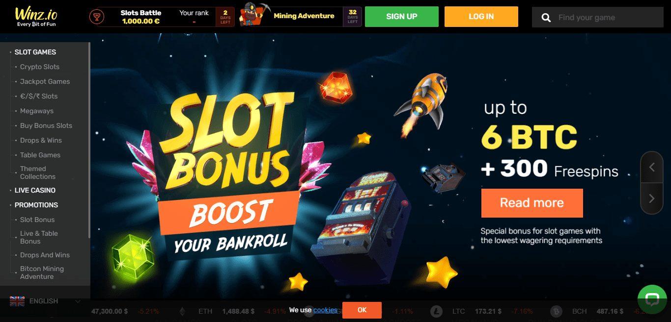 Winz.io Casino Review : Generous & Honest Bonus