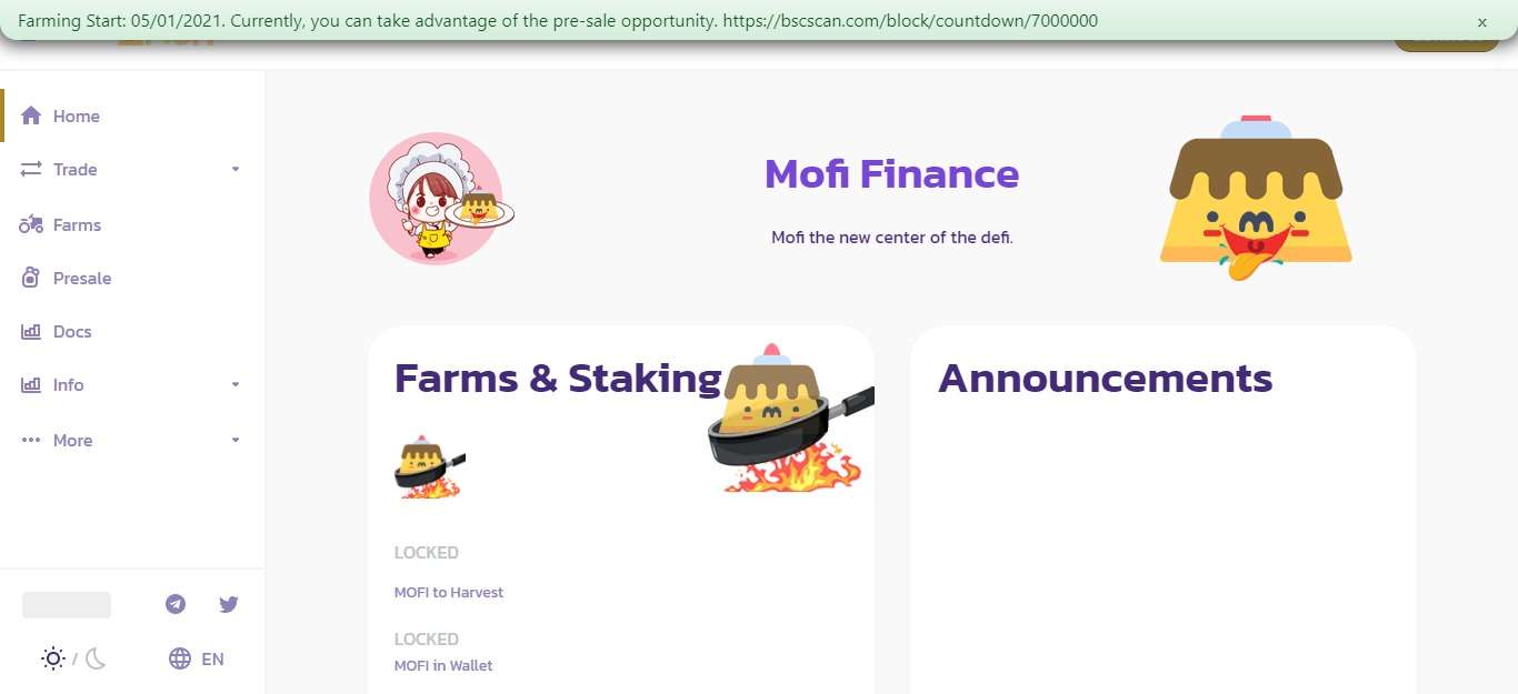 Mofi.finance Airdrop Review: Mofi The new Center of the Defi.