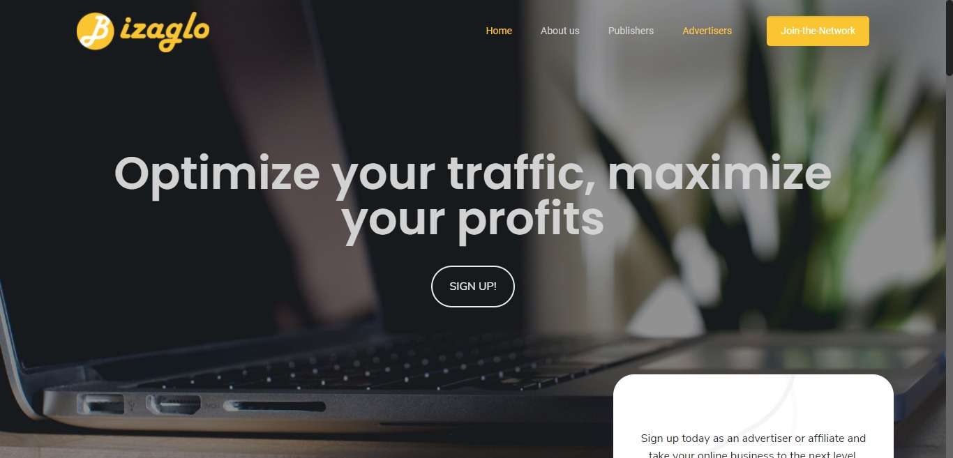Bizaglo.com Advertising Review : Bizaglo is a Performance Based Affiliate Marketing Network
