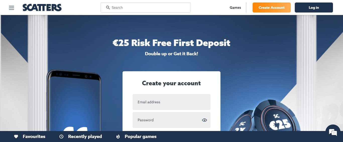 Scatters Casino Review: €25 Risk Free First Deposit