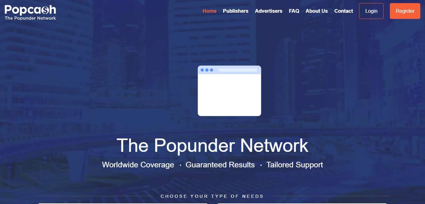 Popcash.net Advertising Review : The Popunder Network