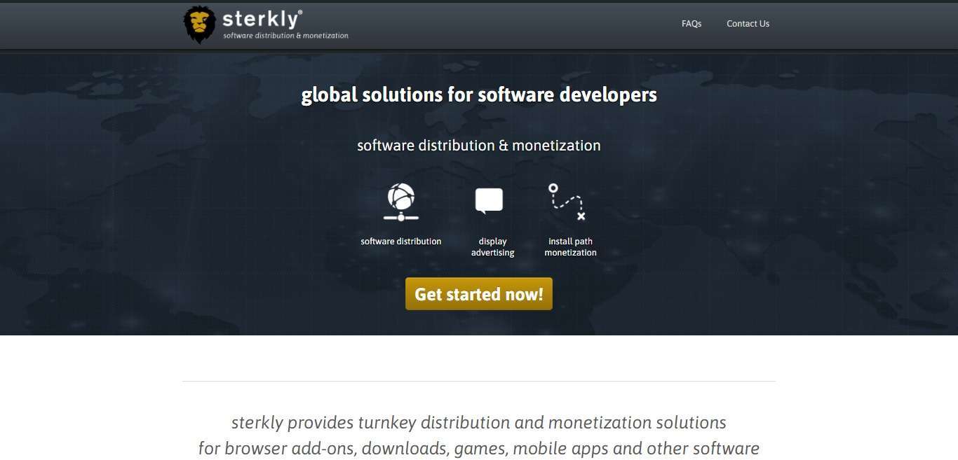 Sterkly Advertising Review : Software Distribution & Monetization