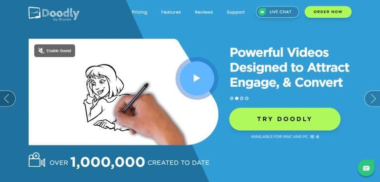 Doodly Advertising Review : 50% Commission Per Sale