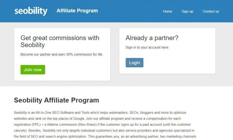 Seobility Advertising Review : €0.5 per lead, 30% Recurring Commission