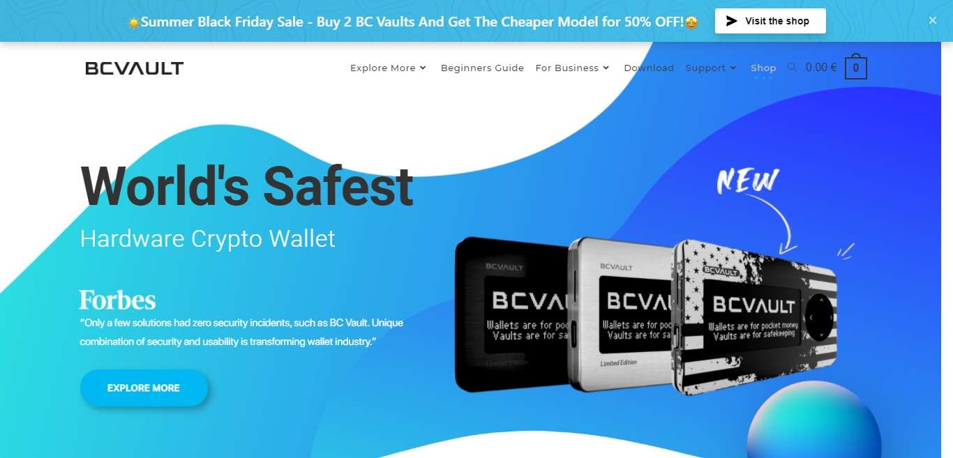 BC Vault Advertising Review : 10% commission on each sale