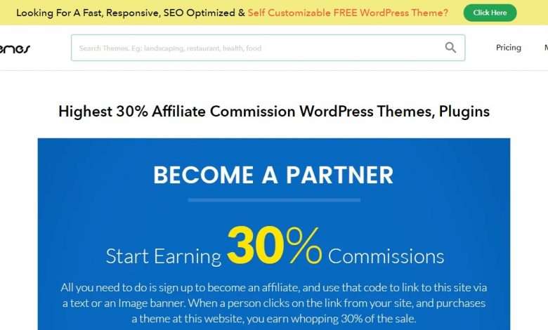 InkThemes Advertising Review : 30% Recurring Commission on Each Sale