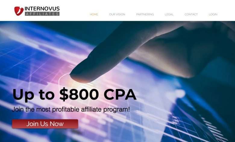 Internovus Advertising Review : Up to $800 CPA