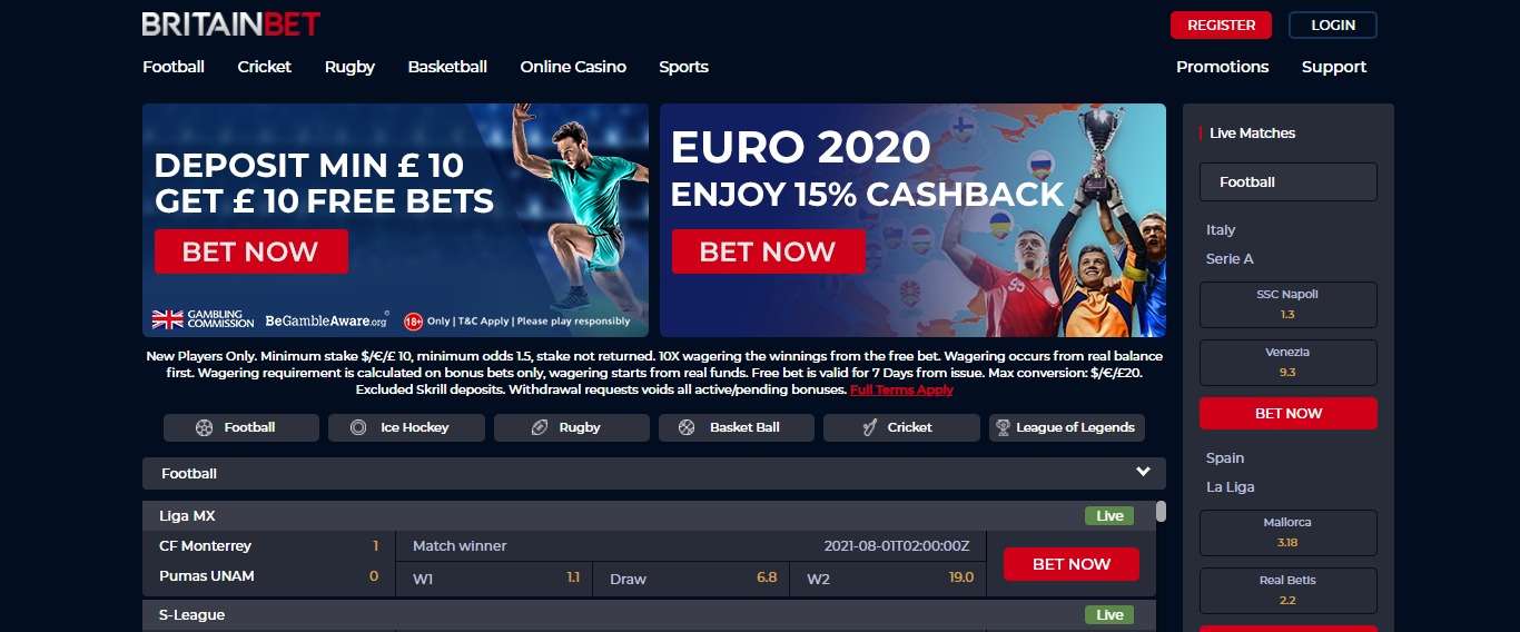Britainbet.com Casino Review: Get earn Up To Euro 10 Free Bets