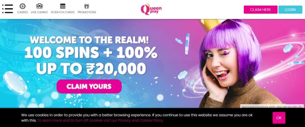 Queenplay.com Casino Review: Get Earn 1005 Spins + 100 up To Euro 20000