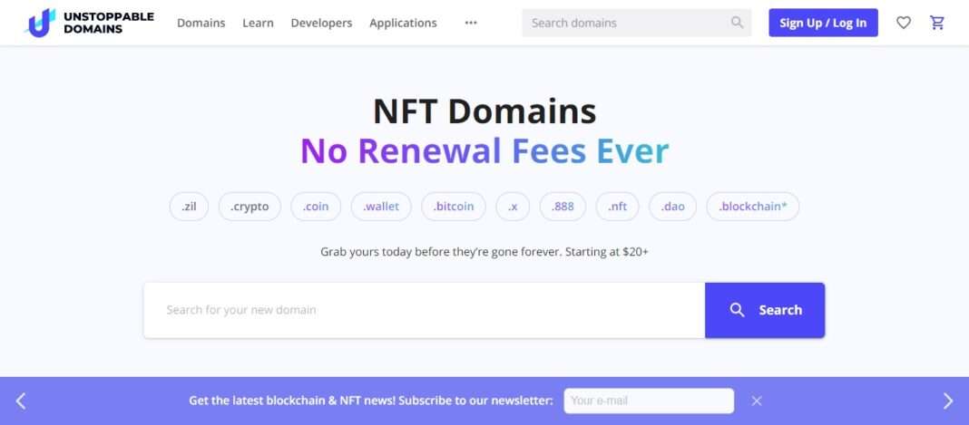 Unstoppable Domains Airdrop Review: No Renewal Fees Ever