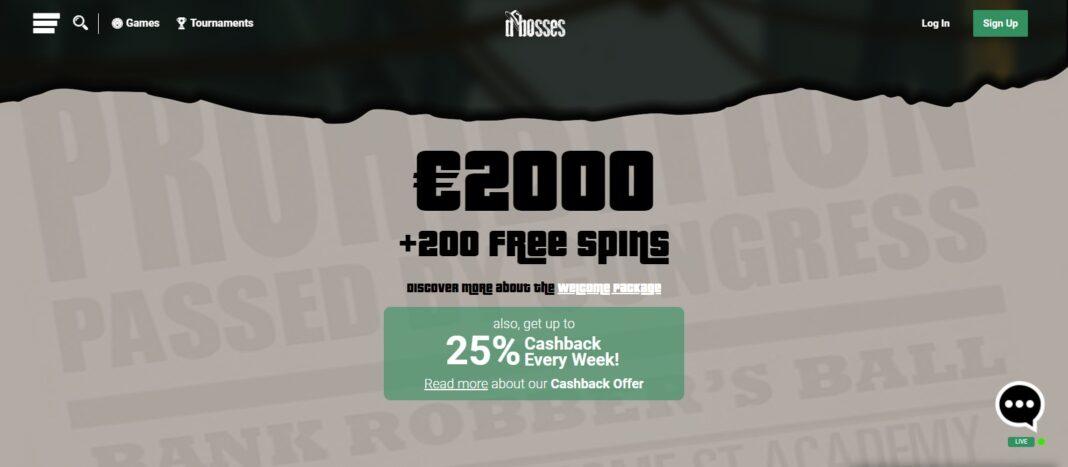 Dbosses.com Casino Review:Welcome Package of Up to €2000 Plus 200 Free Spins