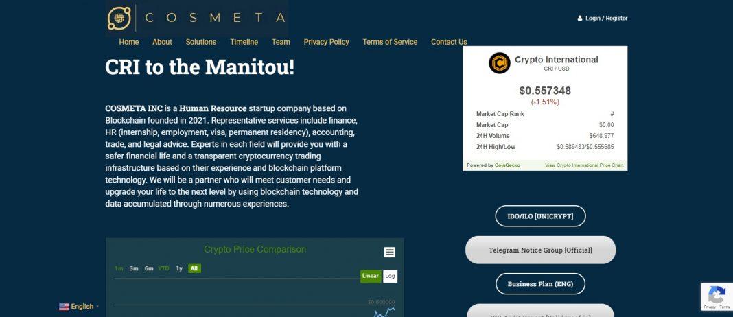 What Is Cosmeta (CRI)? Complete Guide & Review About Cosmeta