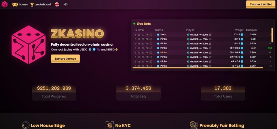 ZKasino Airdrop Review: Fully Decentralised on-Chain Casino