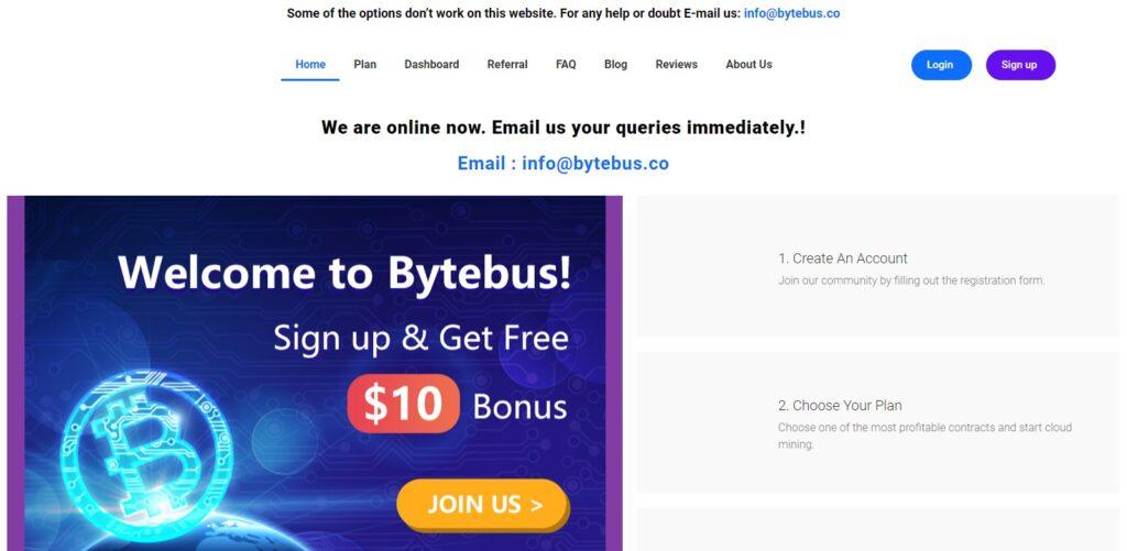 Bytebus (Best Cloud Mining Sites)
