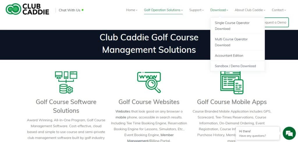 Club Caddie Course Management Solutions