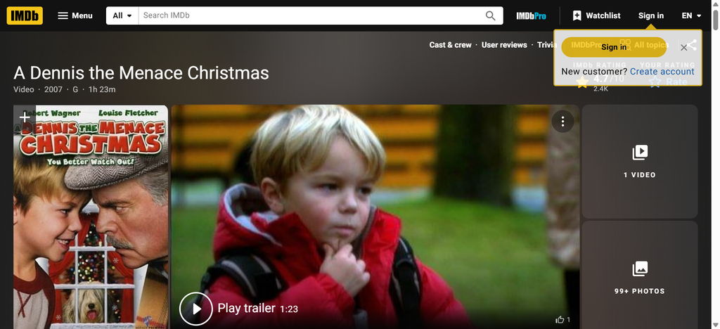 A Dennis the Menace Christmas