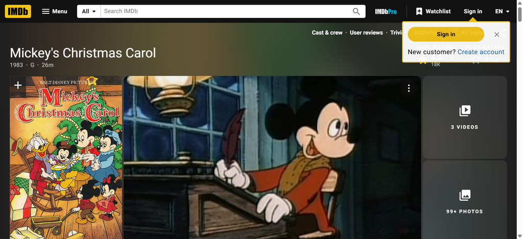 Mickey’s Christmas Carol
