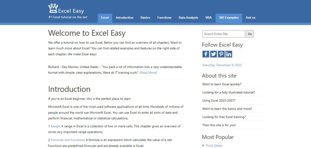 Excel easy