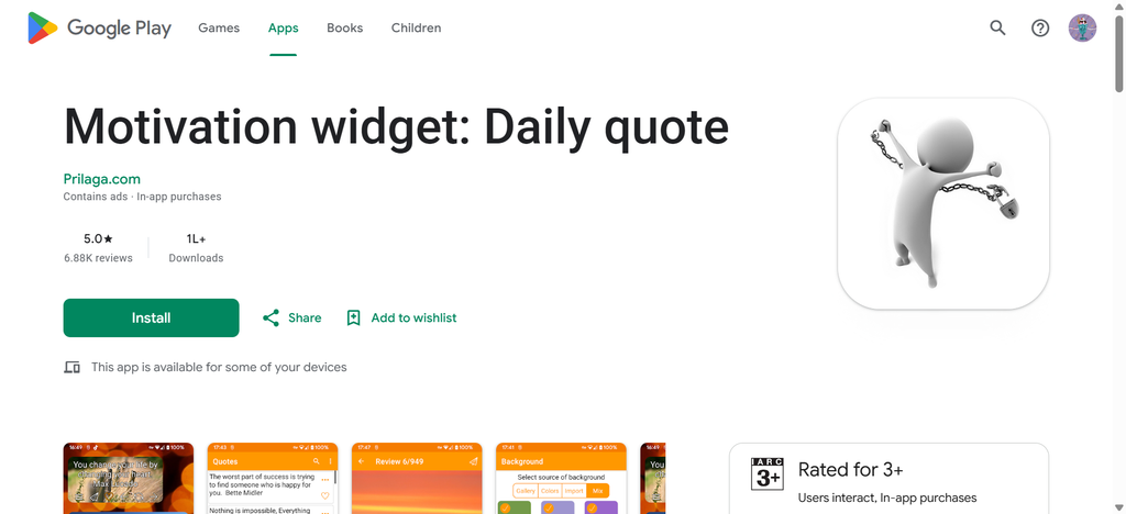 Motivation Quotes Widget
