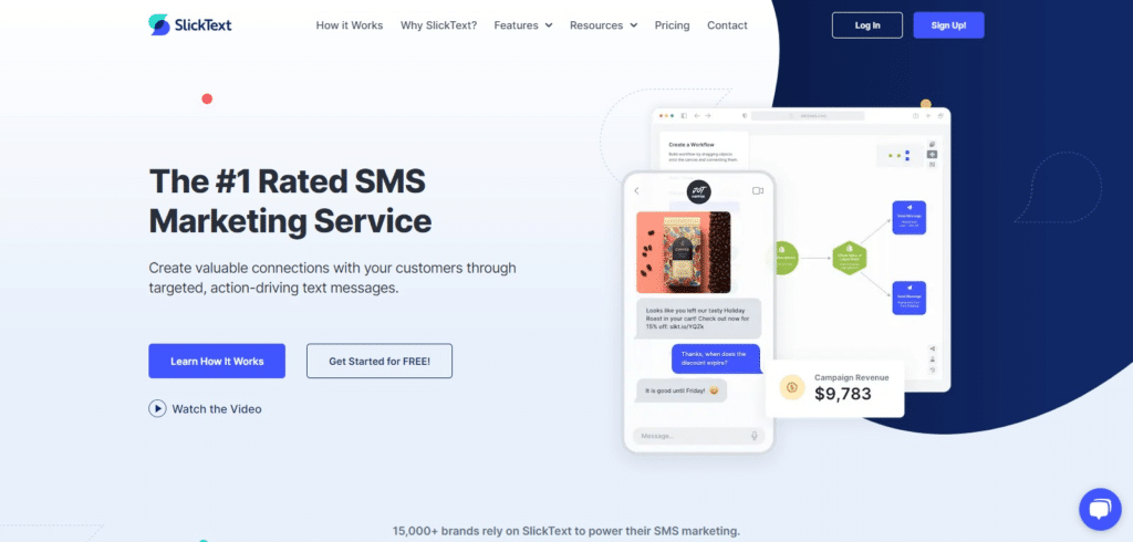 SlickText (Top SMS APIs to Send Messages to Your Users) 