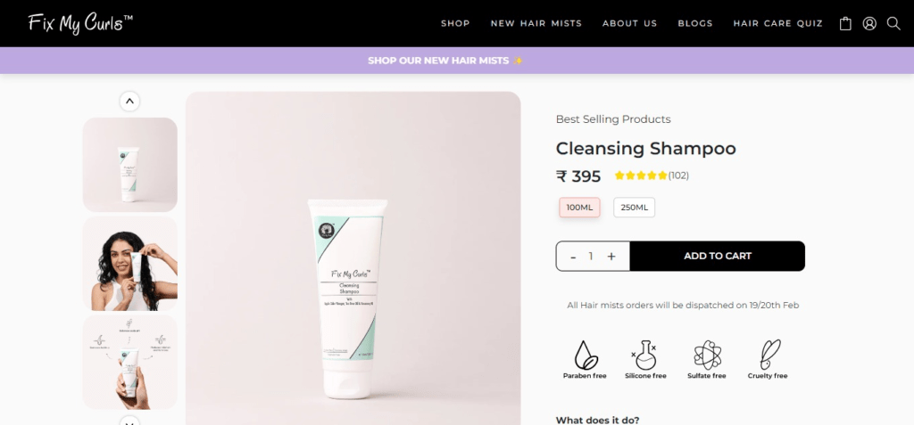 Fix My Curls Cleansing Shampoo