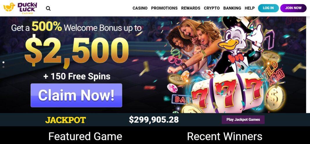 Duckyluck Casino Review: Get a 500% Deposit Bonus up to $2,500 + 150 free