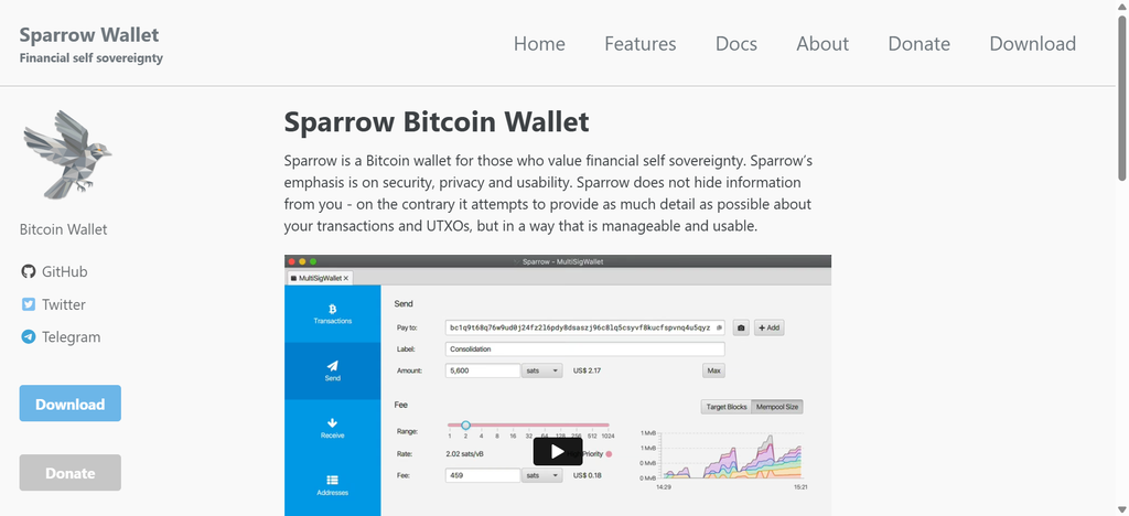Sparrow Wallet