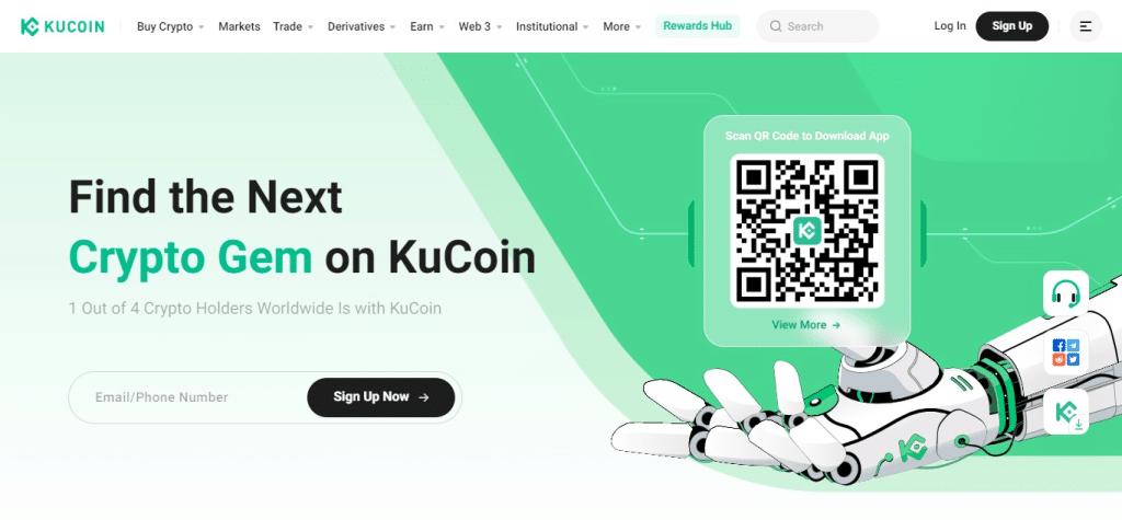  KuCoin (Fintechzoom Best Crypto Trading platform)