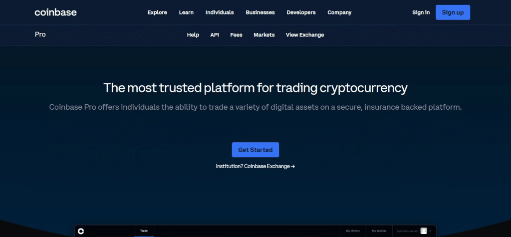 Coinbase Pro (Fintechzoom Best Crypto Trading platform)