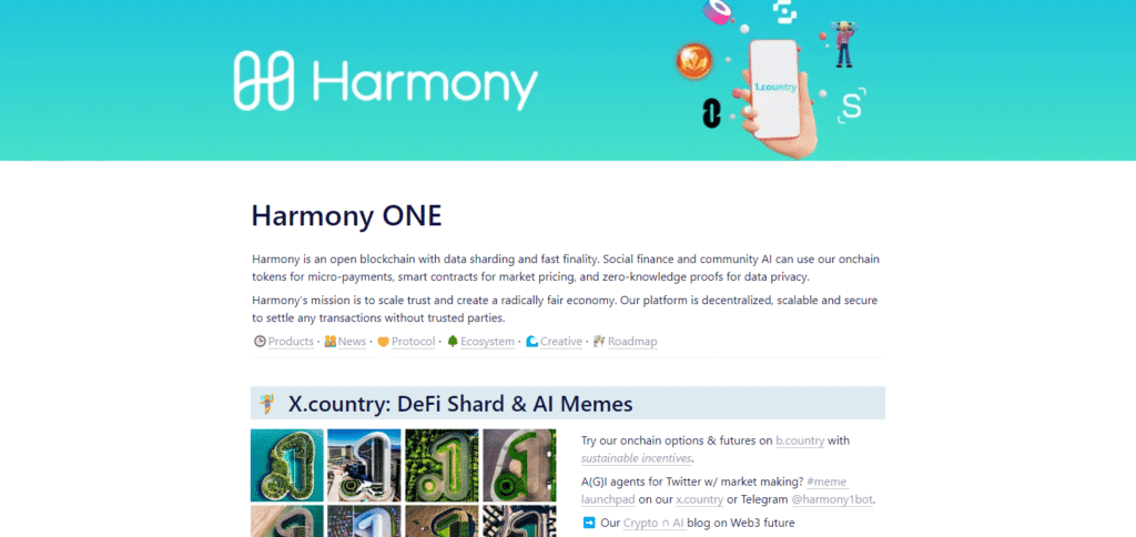 Harmony (ONE) Fastest Blockchain Crypto