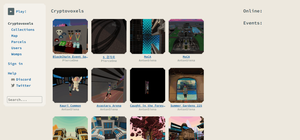 Cryptovoxels