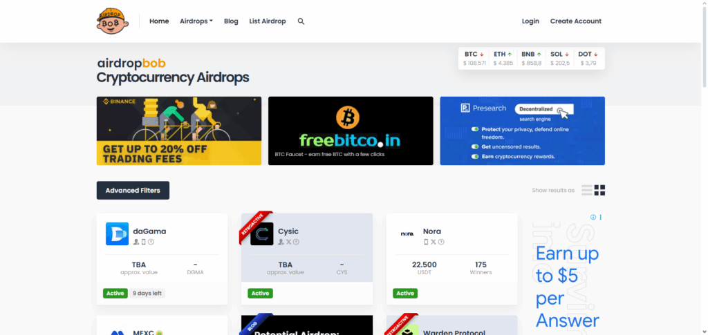 AirdropBob.com