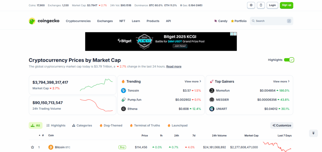 CoinGecko