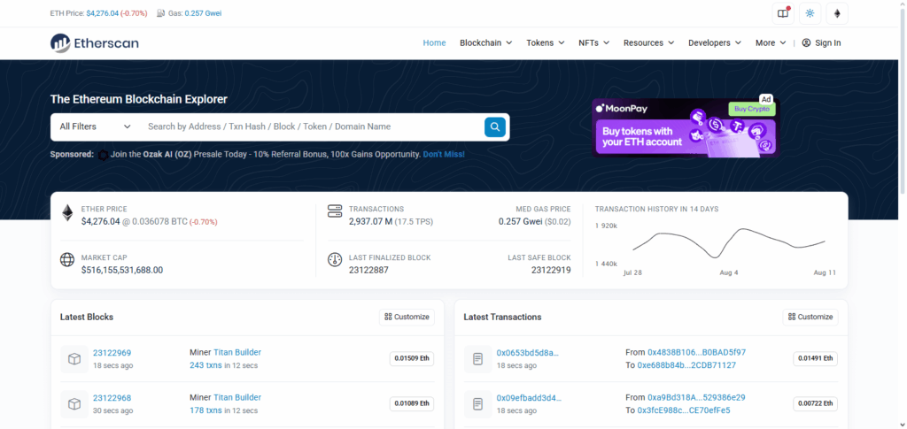 Track the Bridge Transaction
