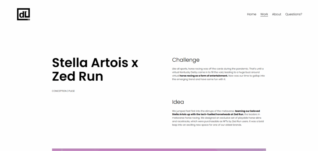 Stella Artois x Zed Run