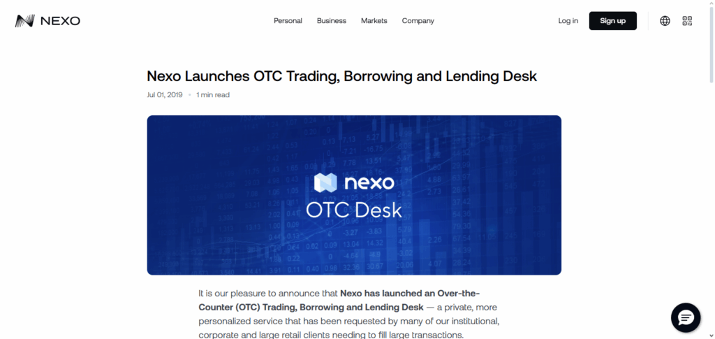 Nexo OTC