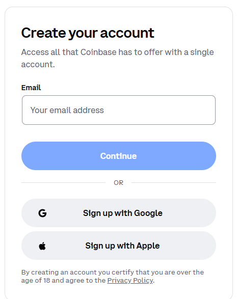 Step 1: Create and verify each account.