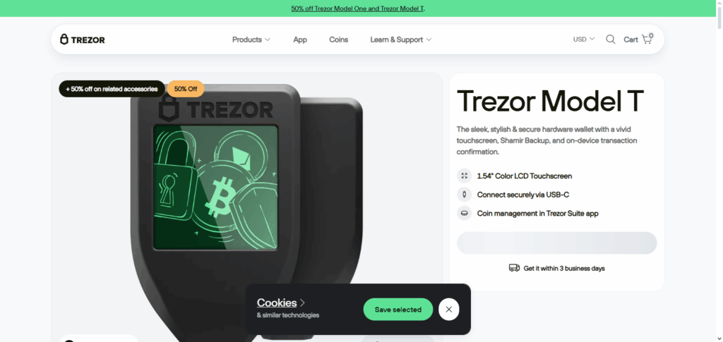 Trezor Model T