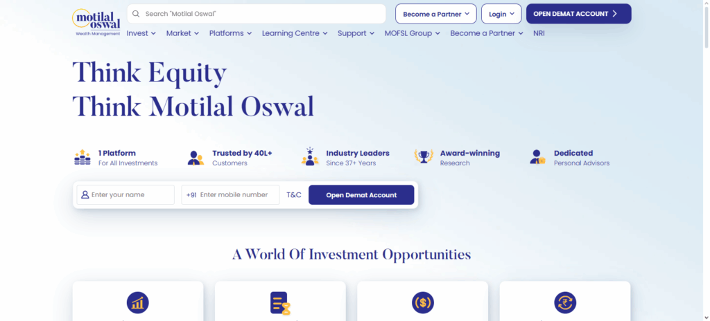 Motilal Oswal Financial Services