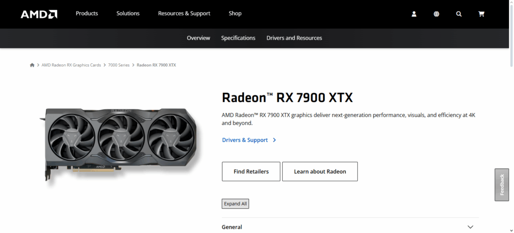 3. Radeon RX 7900 XTX