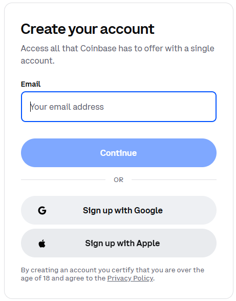 Step 2: Create an Account