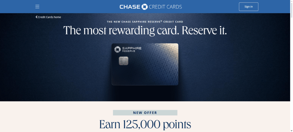Chase Sapphire Reserve®