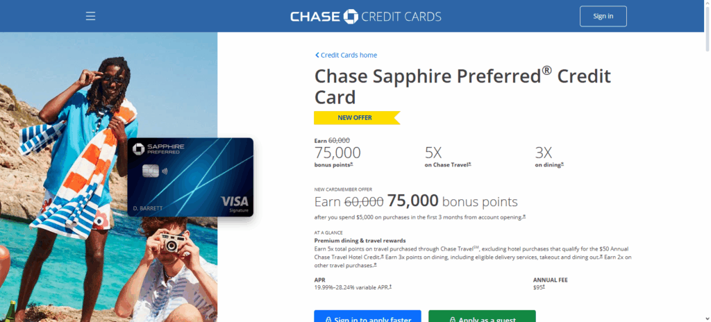 Chase Sapphire Preferred® Card