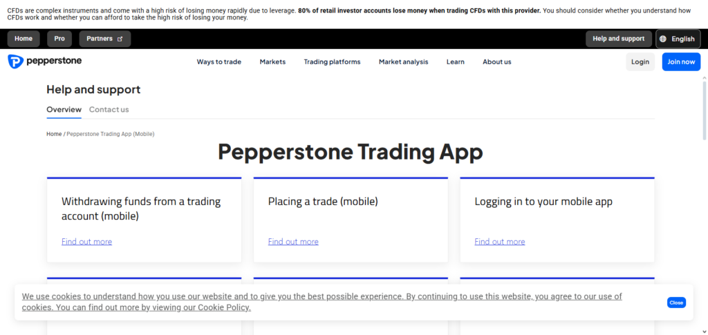 Pepperstone App