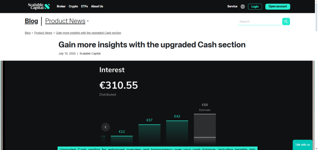 Scalable Capital Cash Account